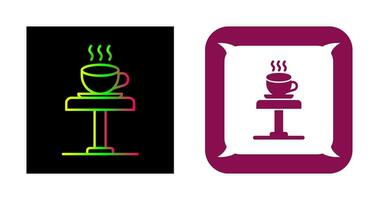 icono de vector de mesa de café