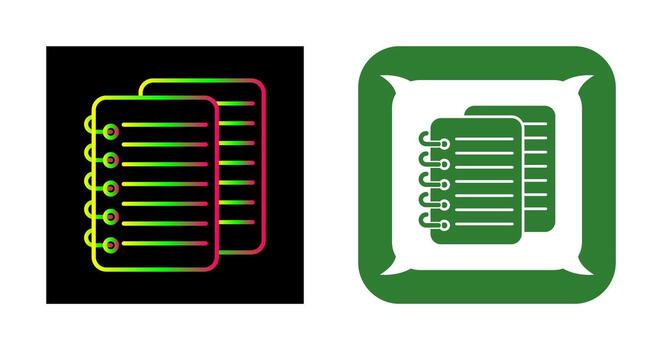 icono de vector de notas