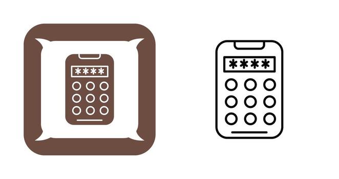 Pin Code Vector Icon