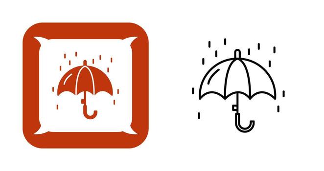 Raining Vector Icon