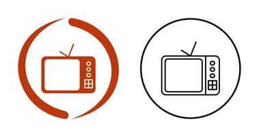 TV Set Vector Icon