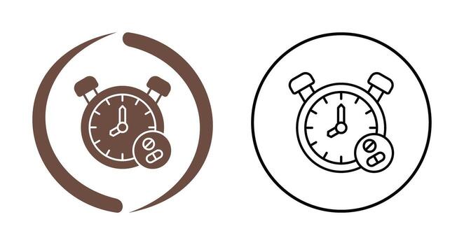 icono de vector de reloj