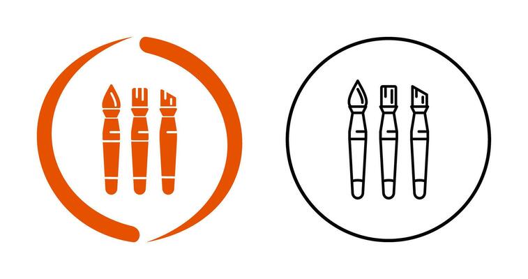 Brushes Vector Icon