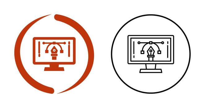 icono de vector de aprendizaje electrónico