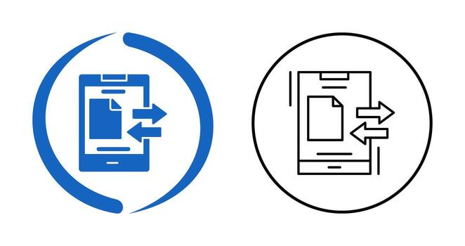 Data Transfer Vector Icon