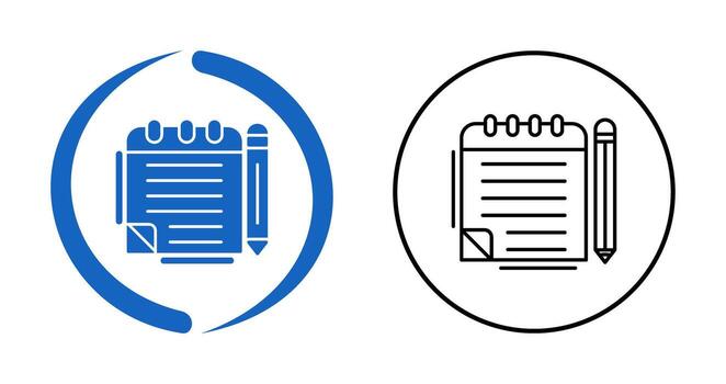 Notepad Vector Icon