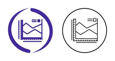 icono de vector de gráfico de spline