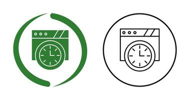 icono de vector de reloj de pared