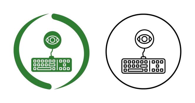 icono de vector de registrador de teclas