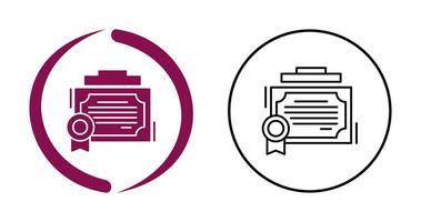 Certificate Vector Icon