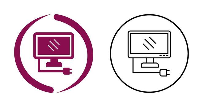 Monitor Vector Icon