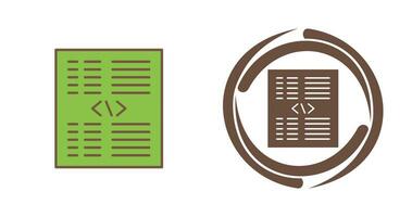 Piece of Code Vector Icon