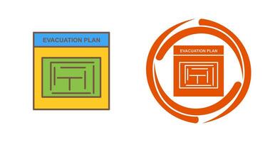 Evacuation Plan Vector Icon