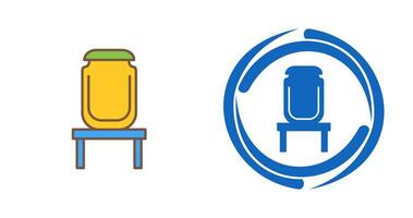 Jar on Display Vector Icon