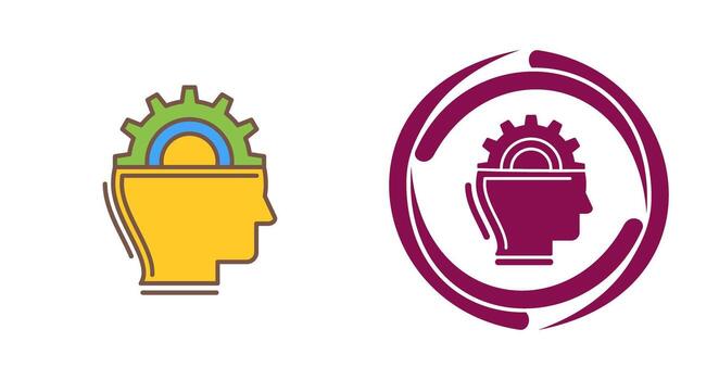 icono de vector de aprendizaje automático