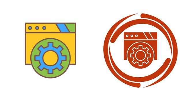 icono de vector de navegador