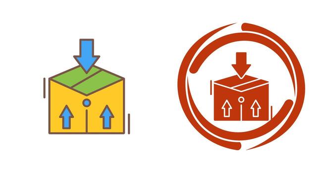 icono de vector de paquete