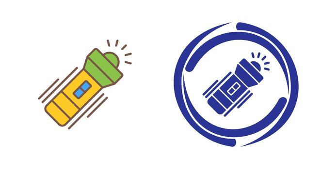 Flashlight Vector Icon