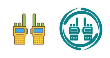 icono de vector de walkie-talkie