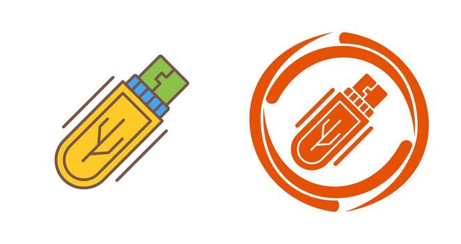 Usb Drive Vector Icon