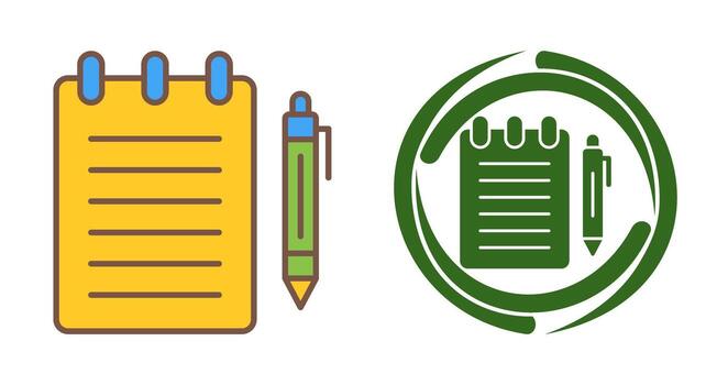 Notepad Vector Icon