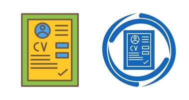 CV Vector Icon