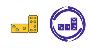 icono de vector de dominó
