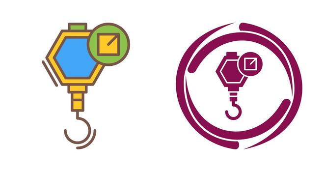 icono de vector de gancho