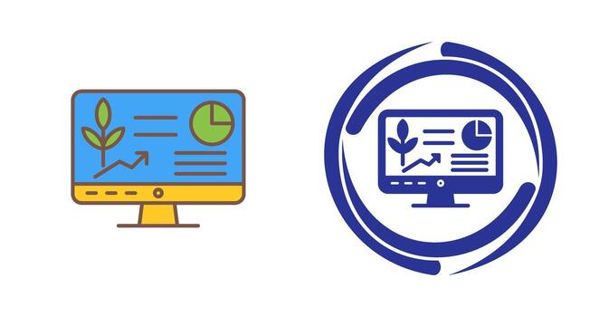 icono de vector de computadora