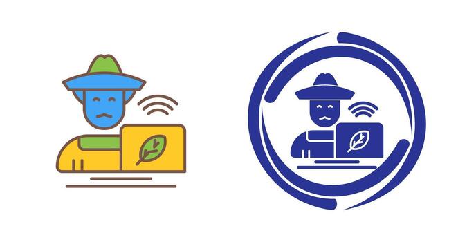 Farmer Vector Icon