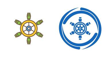 Ship Wheel Vector Icon