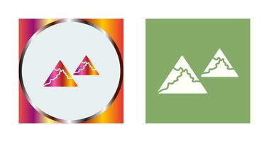 Unique Mountains Vector Icon