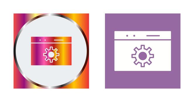 icono de vector de optimización web único