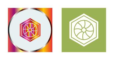 Unique Hexagonal Diaphram Vector Icon