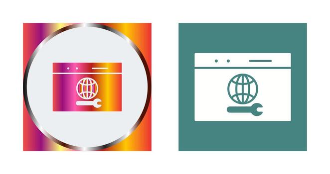 icono de vector de soporte web único