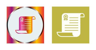 Unique Diploma Vector Icon