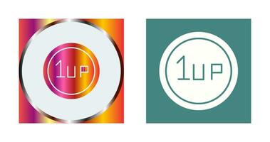 Unique 1UP Vector Icon