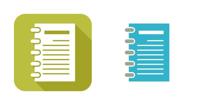 Notepad Vector Icon