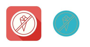 No Icecream Vector Icon