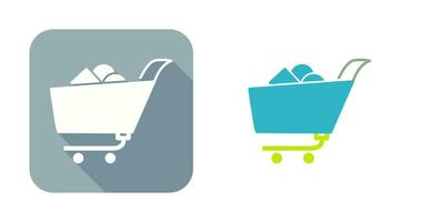 Unique Shopping Cart II Vector Icon