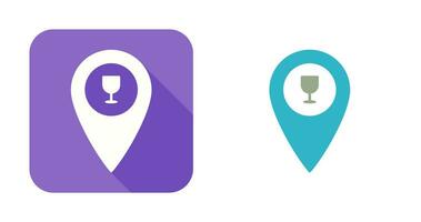 Unique Bar Location Vector Icon