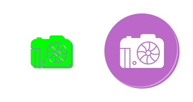 icono de vector de cámara única