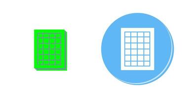 Table of Rates Vector Icon