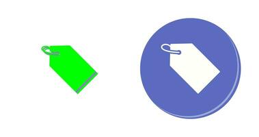 Unique Tag Vector Icon