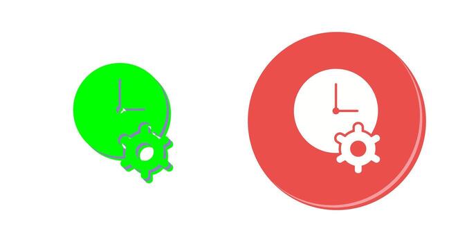 Unique Time Optimization Vector Icon
