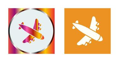 Landing Airplane Vector Icon