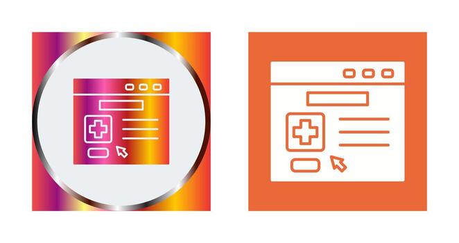 icono de vector de navegador