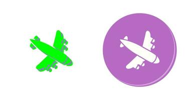 Landing Airplane Vector Icon