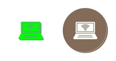 Connected Laptop Vector Icon