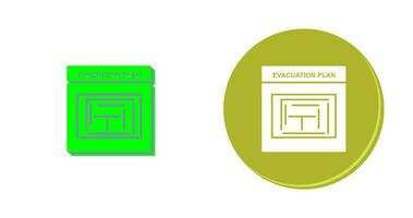 Evacuation Plan Vector Icon